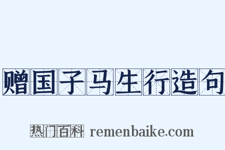 赠国子马生行造句是什么意思的图片
